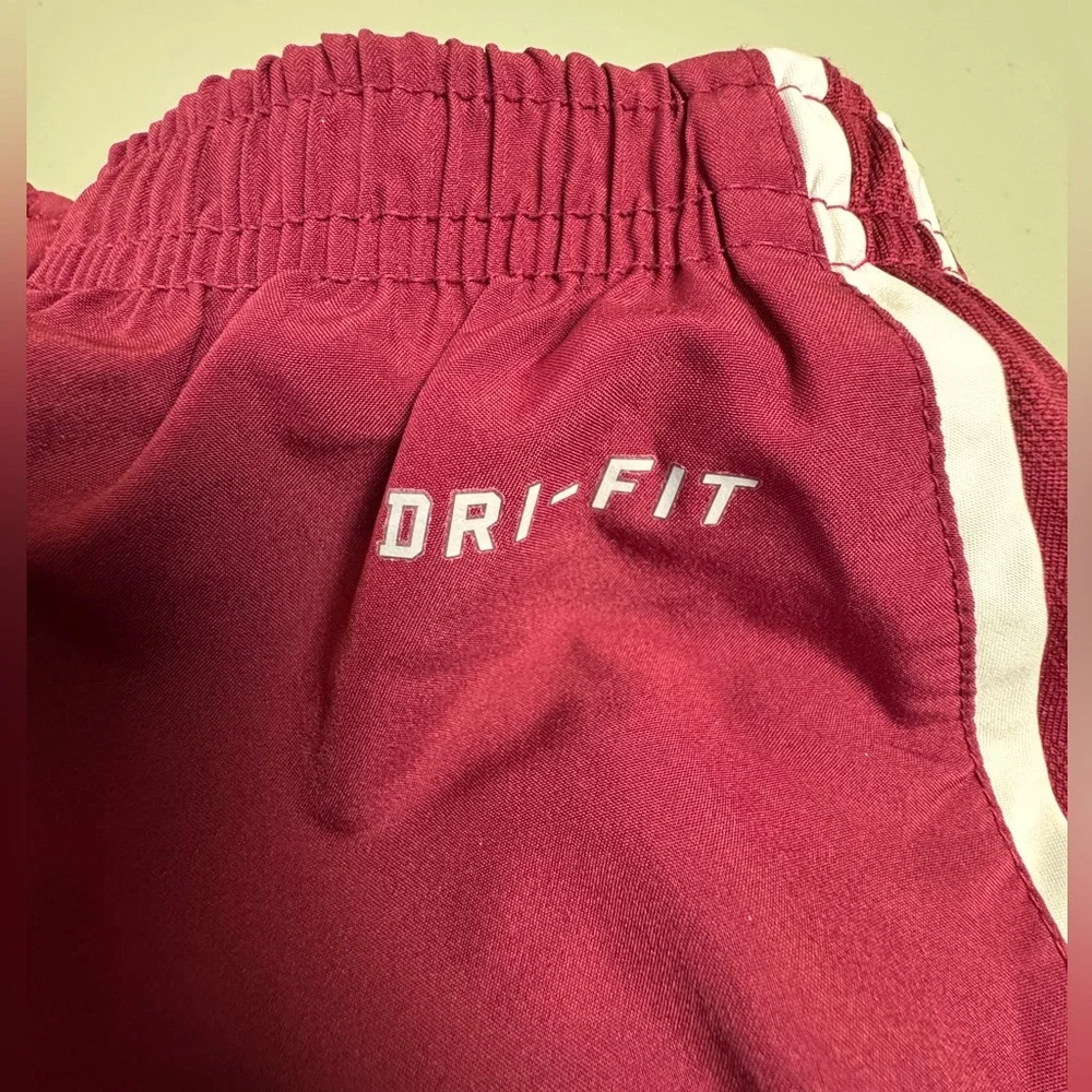 Nike Dri-FIT Running Shorts Small Red Athletic Workout Lined Elastic Waist - Picture 9 of 10